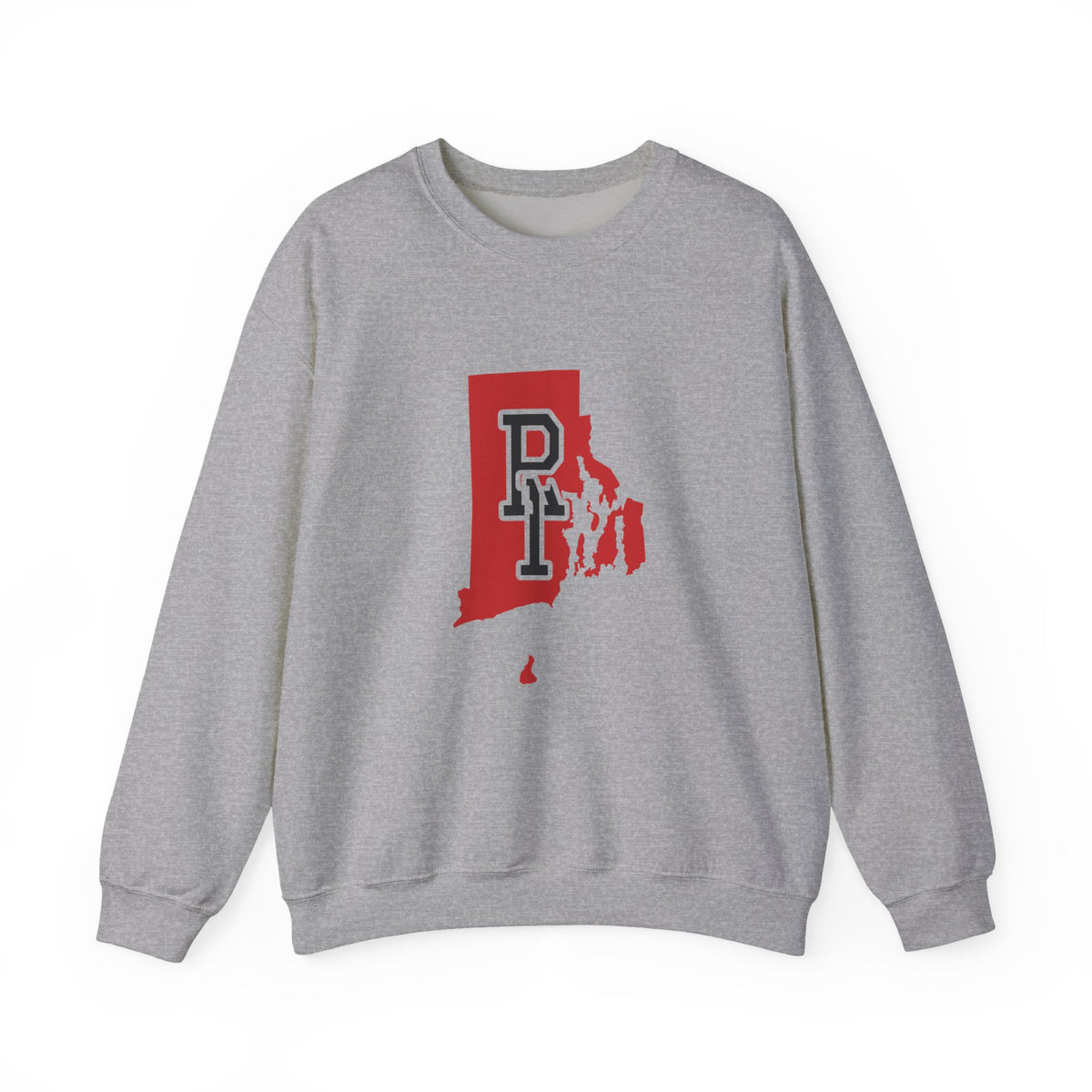 Rhode Island Varsity Monogram Map Crewneck Sweatshirt