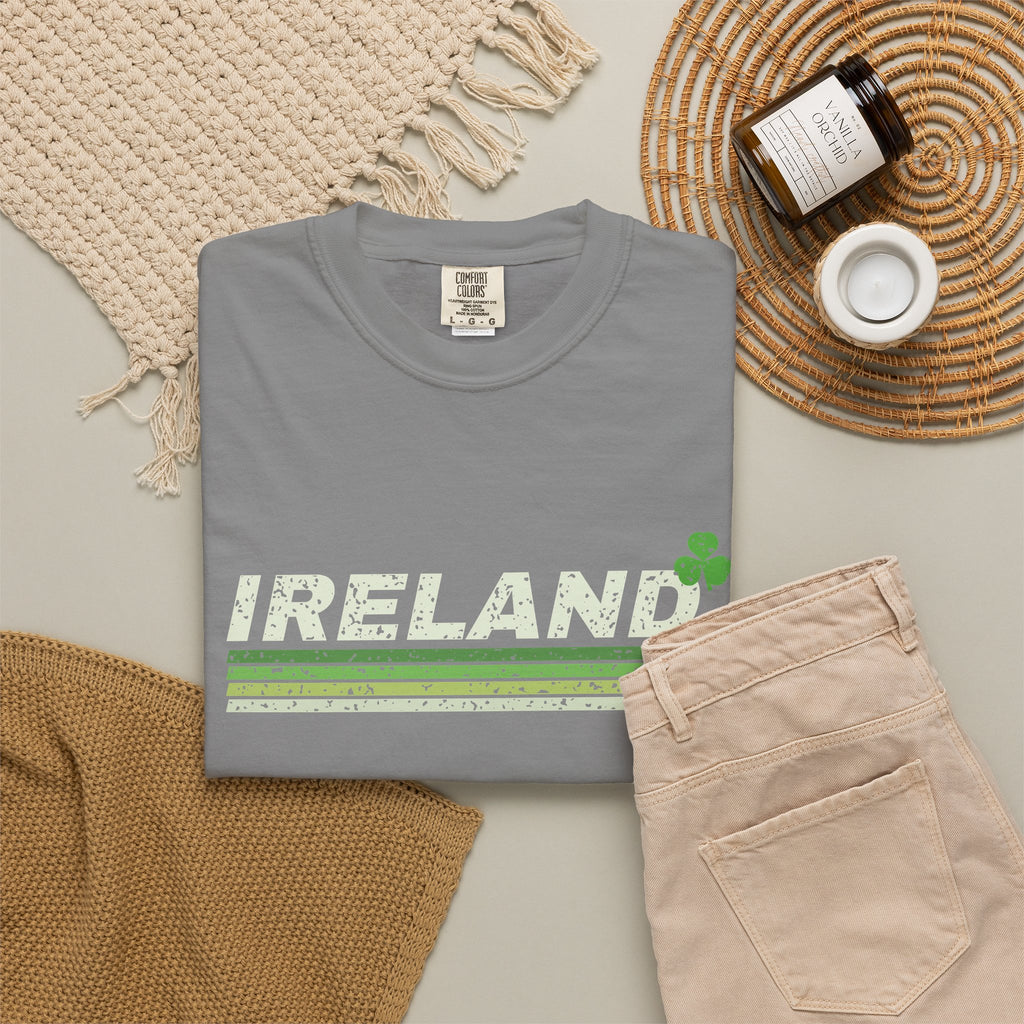 Ireland Est 1937 Retro Stripes T-Shirt
