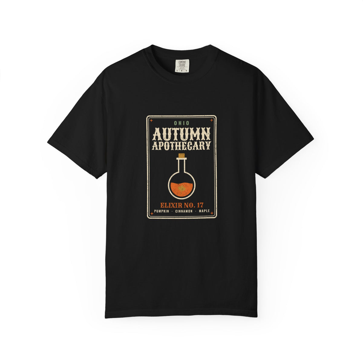 Ohio Autumn Apothecary Label T-Shirt