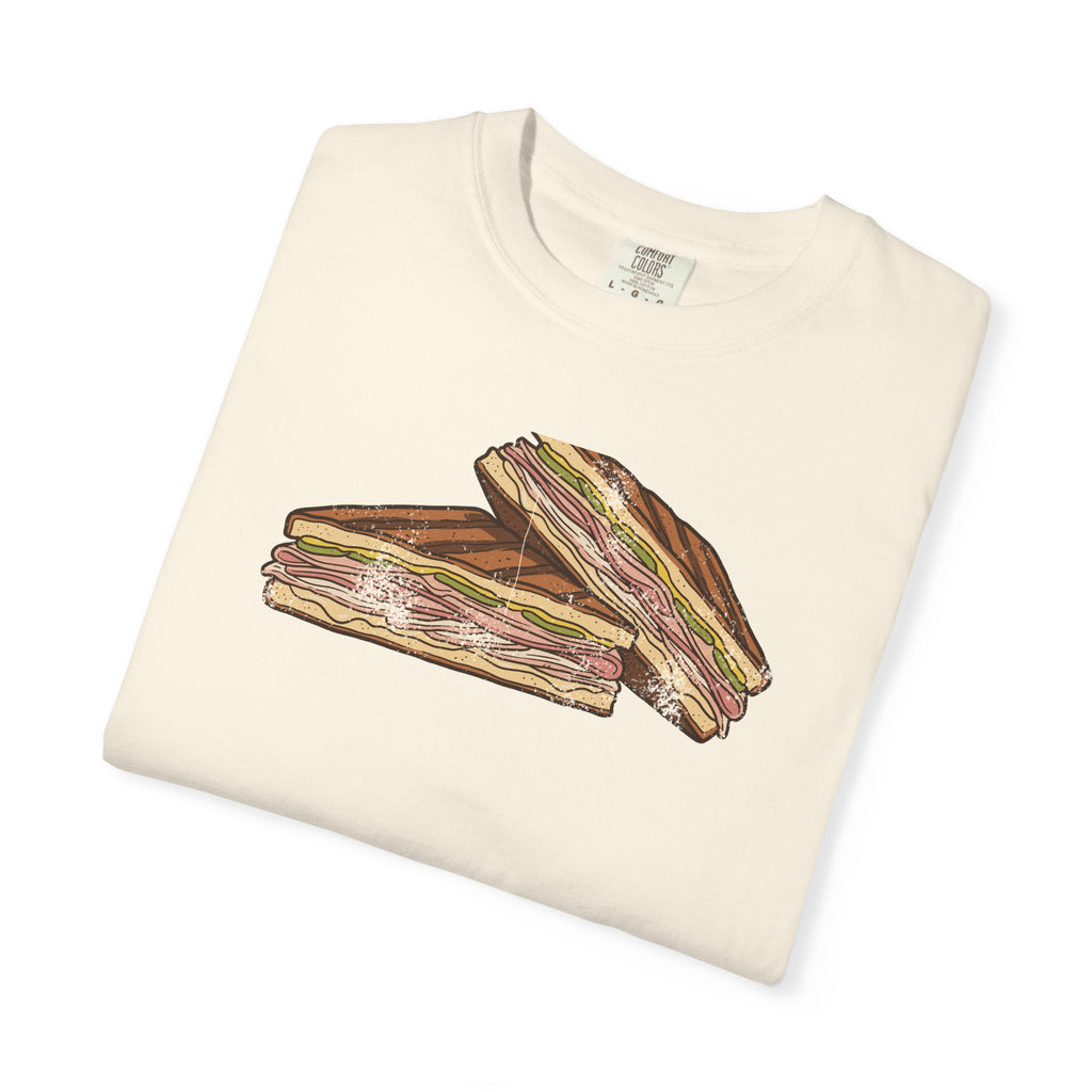 Tampa Cuban Sandwich Retro Food Illustration T-Shirt