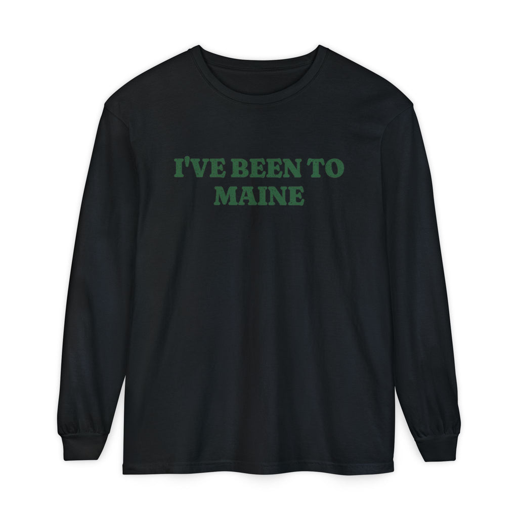 I've Been to Maine Vintage Travel Souvenir Long Sleeve Tee