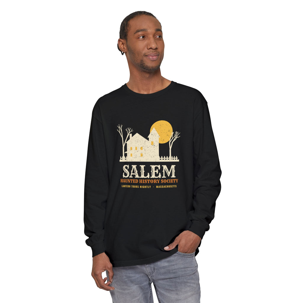 Salem Massachusetts Haunted History Society Long Sleeve Tee
