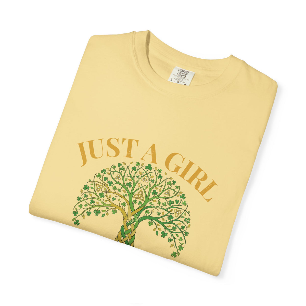 Just a Girl With Irish Roots Tree of Life T-Shirt
