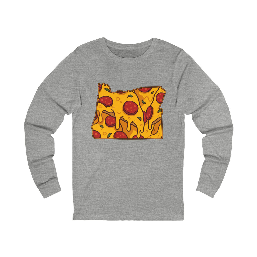 Oregon Pizza Map Long Sleeve Tee