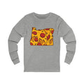Oregon Pizza Map Long Sleeve Tee