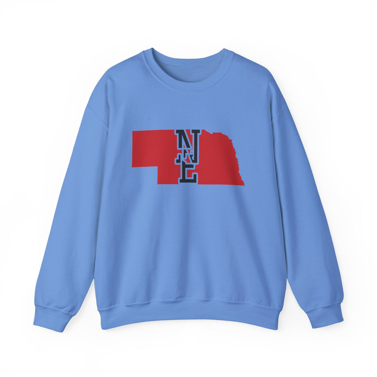 Nebraska Varsity Monogram Map Crewneck Sweatshirt