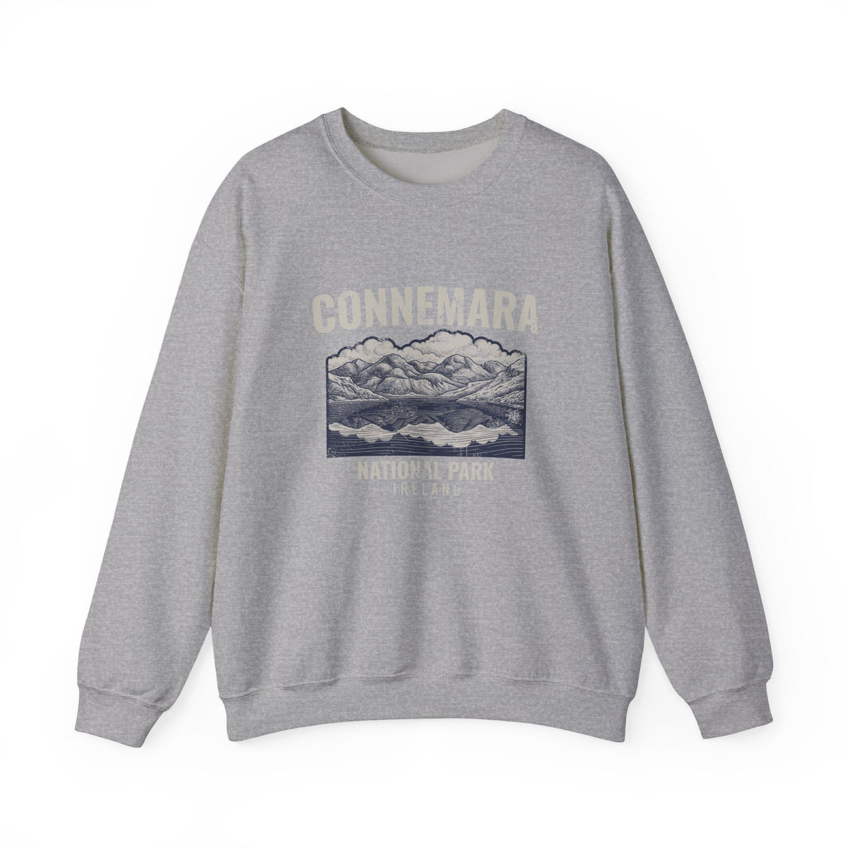Connemara National Park Ireland Mountain Lake Crewneck Sweatshirt