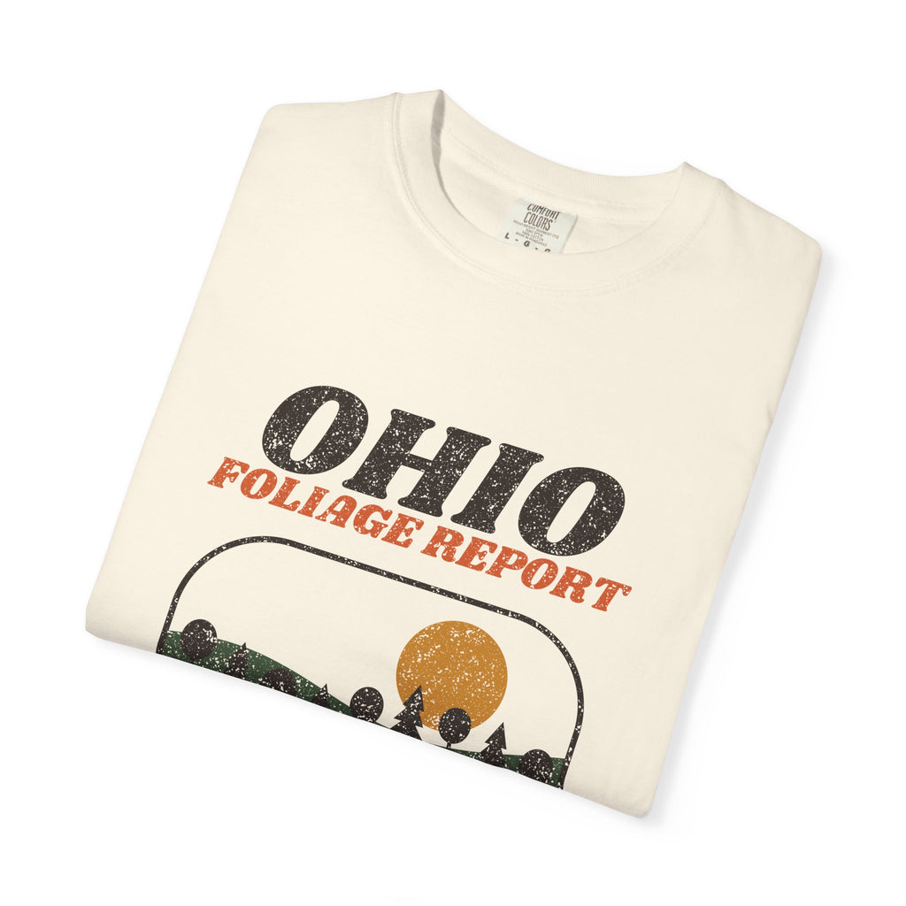 Ohio Foliage Report Retro Landscape T-Shirt