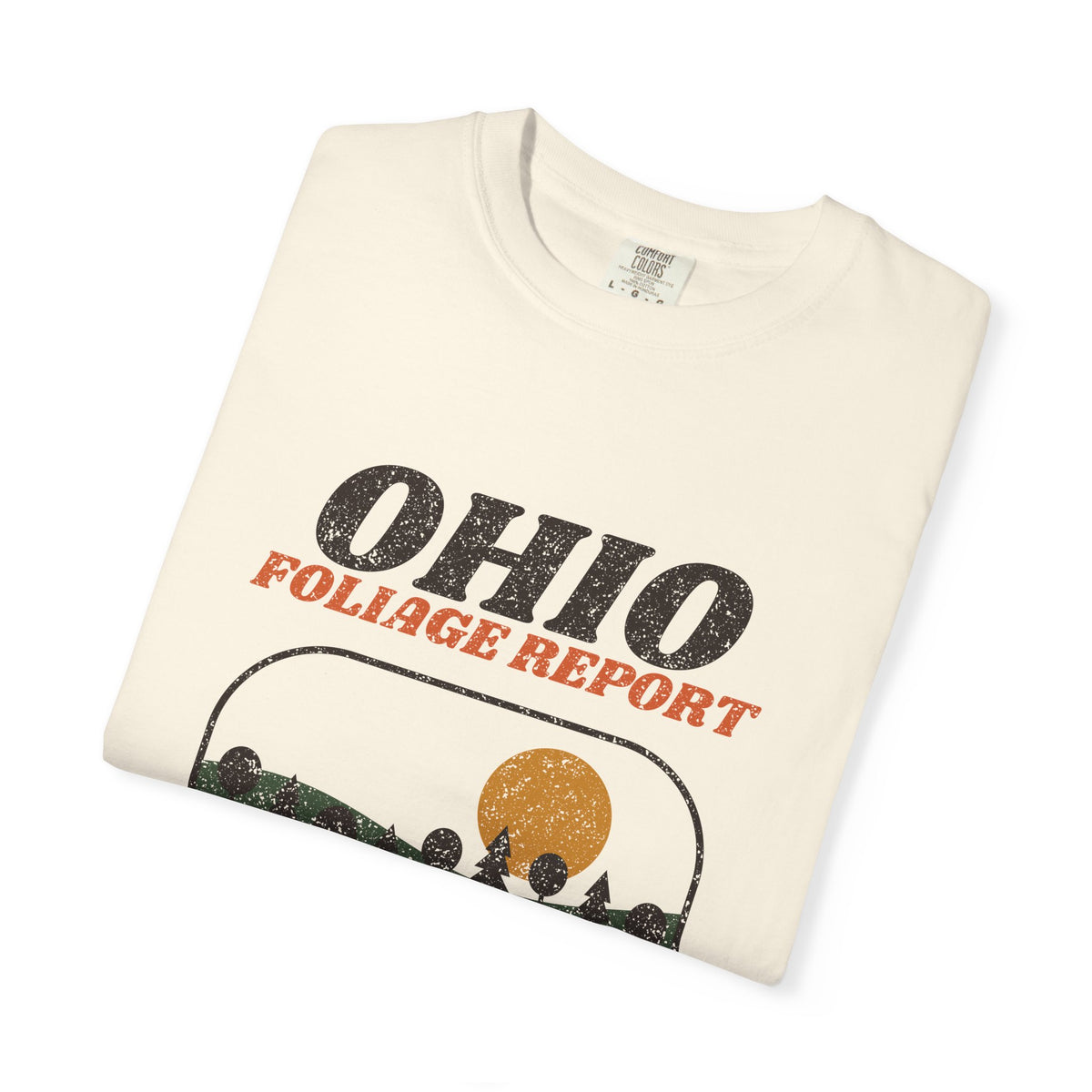 Ohio Foliage Report Retro Landscape T-Shirt