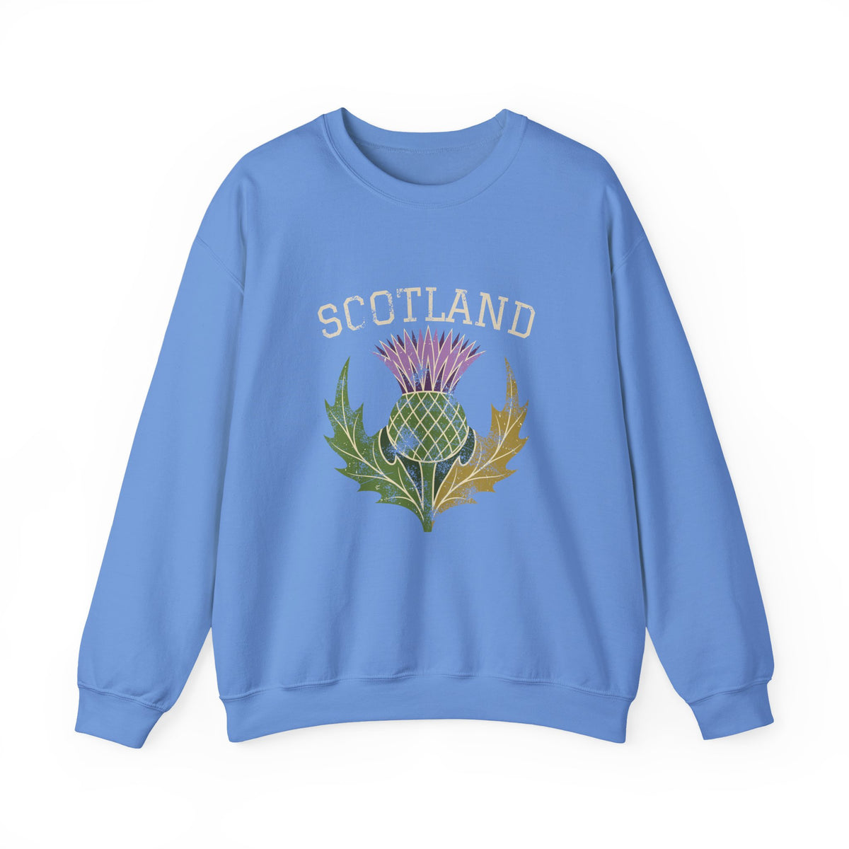 Scotland Thistle Vintage Emblem Crewneck Sweatshirt