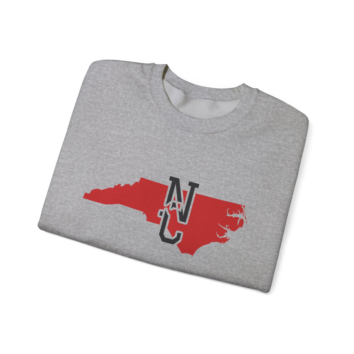 North Carolina Varsity Monogram Map Crewneck Sweatshirt