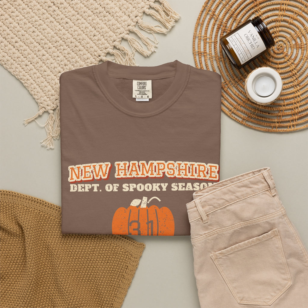 New Hampshire Dept. of Spooky Season Varsity T-Shirt