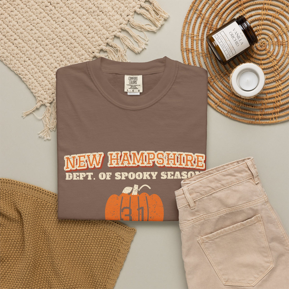 New Hampshire Dept. of Spooky Season Varsity T-Shirt