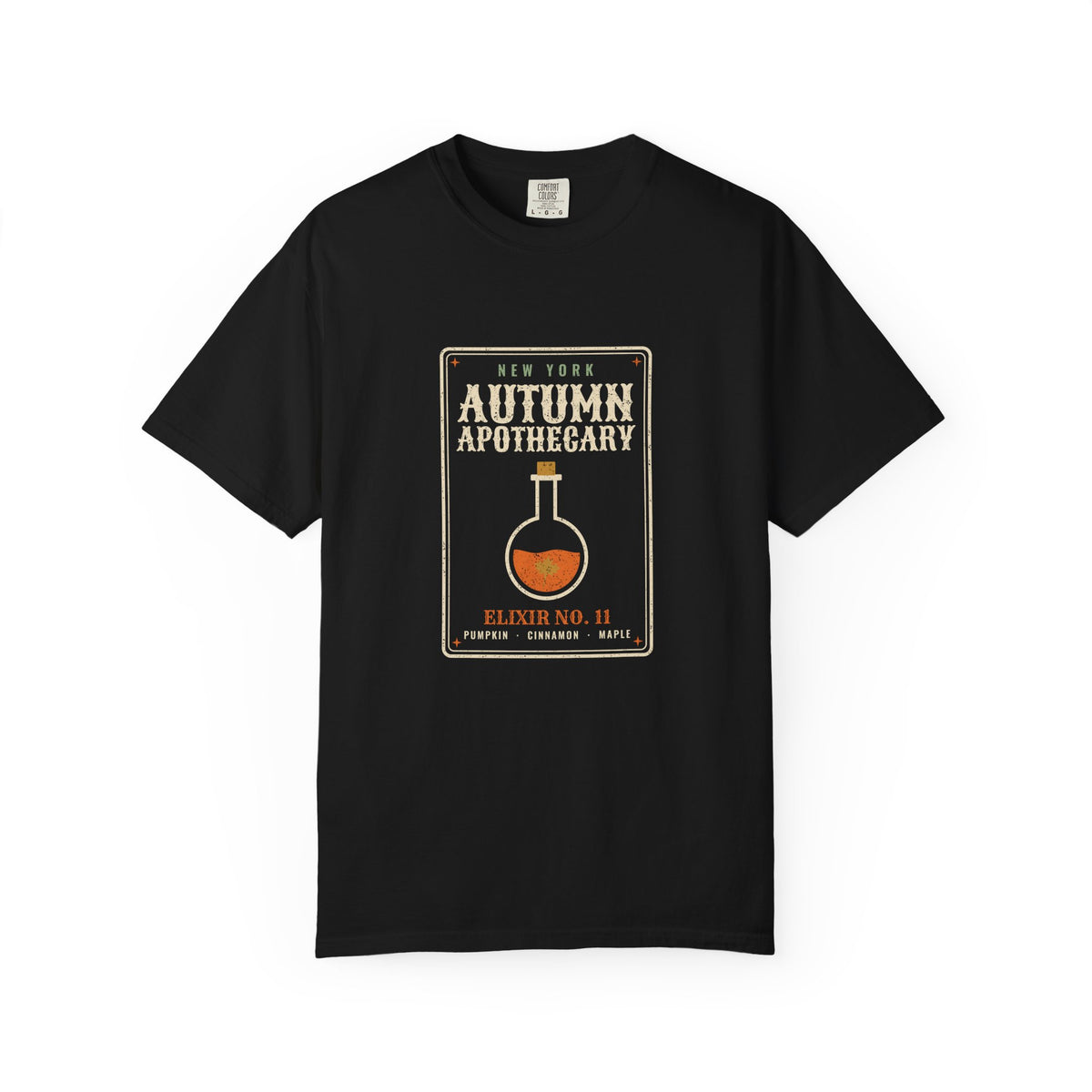New York Autumn Apothecary Label T-Shirt