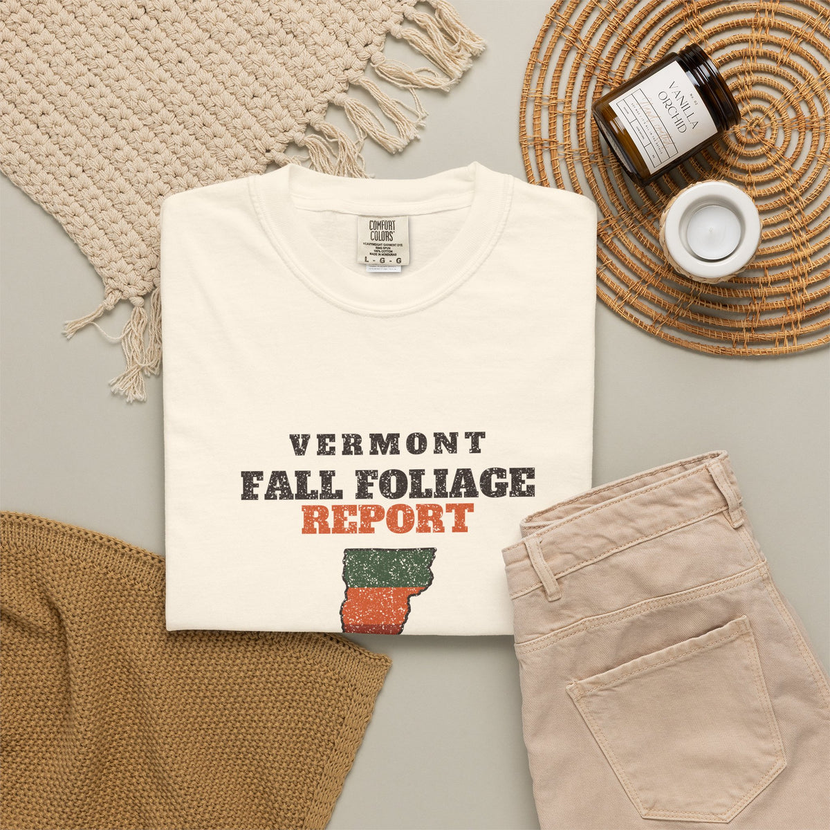 Vermont Fall Foliage Report Map T-Shirt