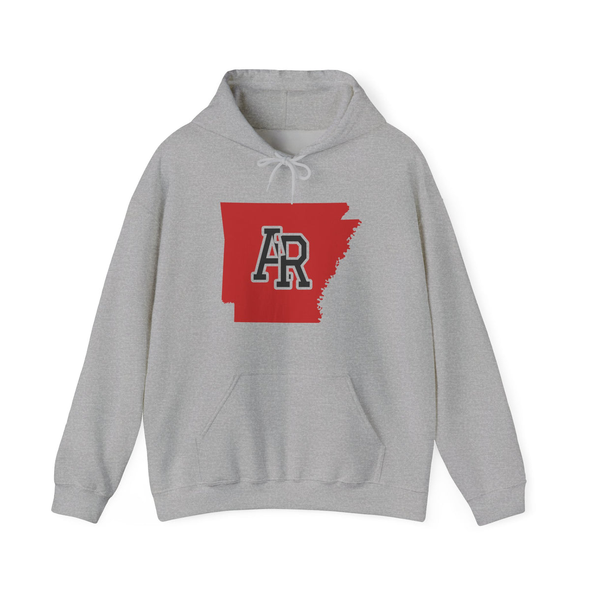 Arkansas Varsity Monogram Map Hoodie