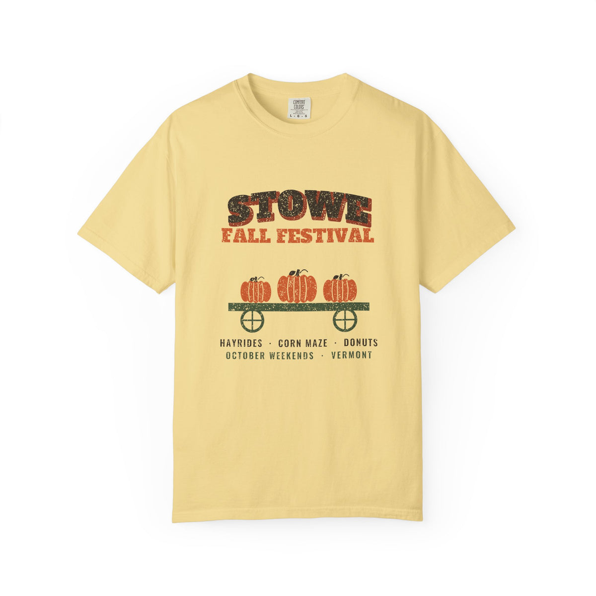 Stowe Vermont Fall Festival Hay Wagon T-Shirt