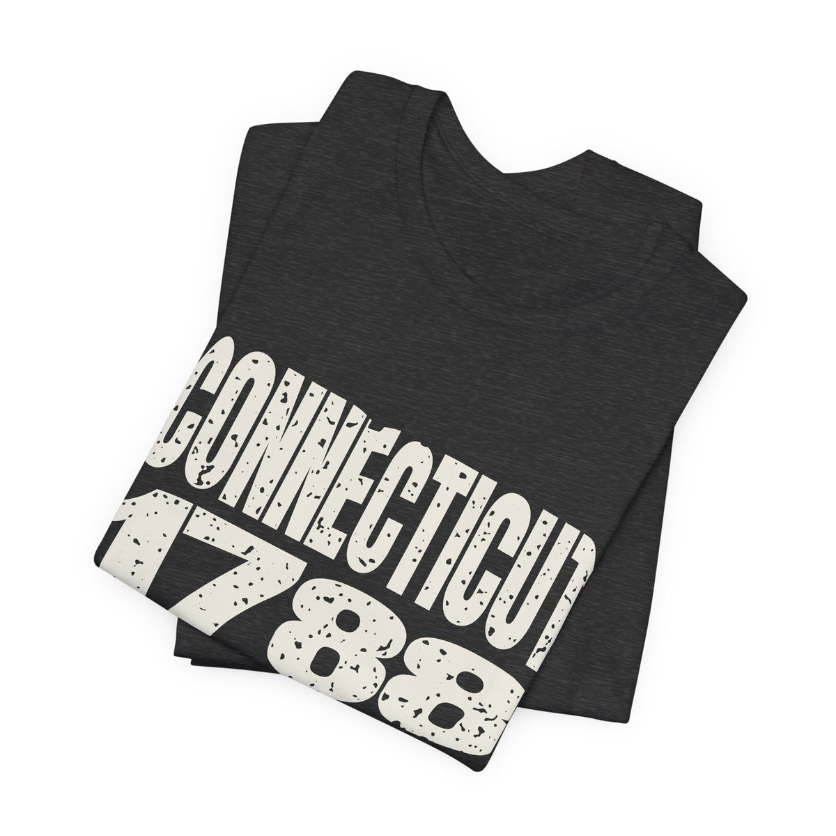 Connecticut Vintage Letters Map T-Shirt