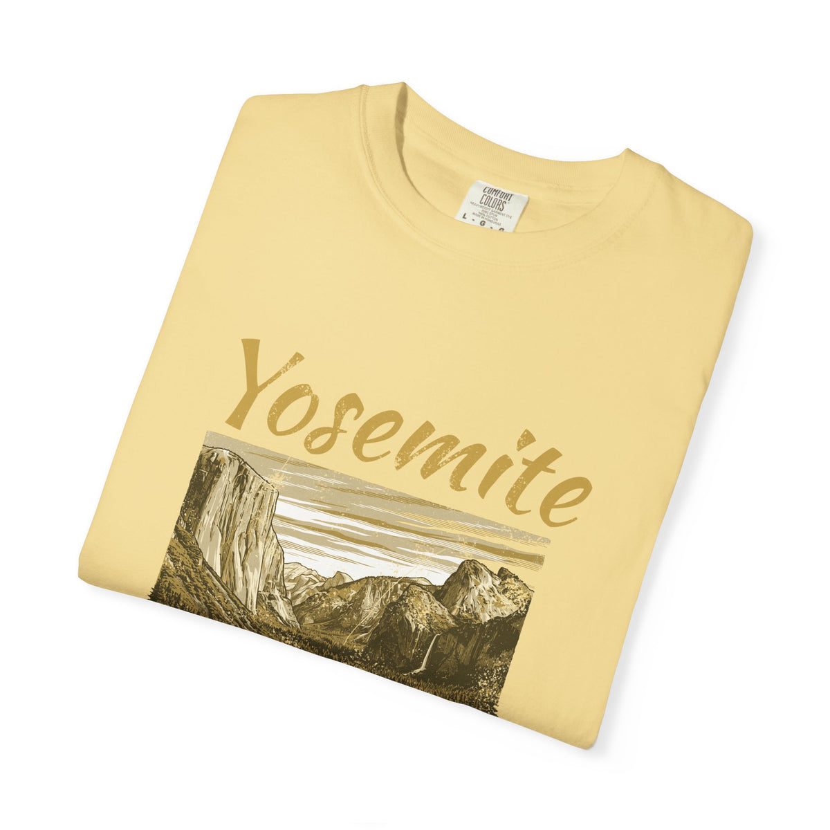 Yosemite Valley Est 1890 Granite Cliffs Engraving T-Shirt
