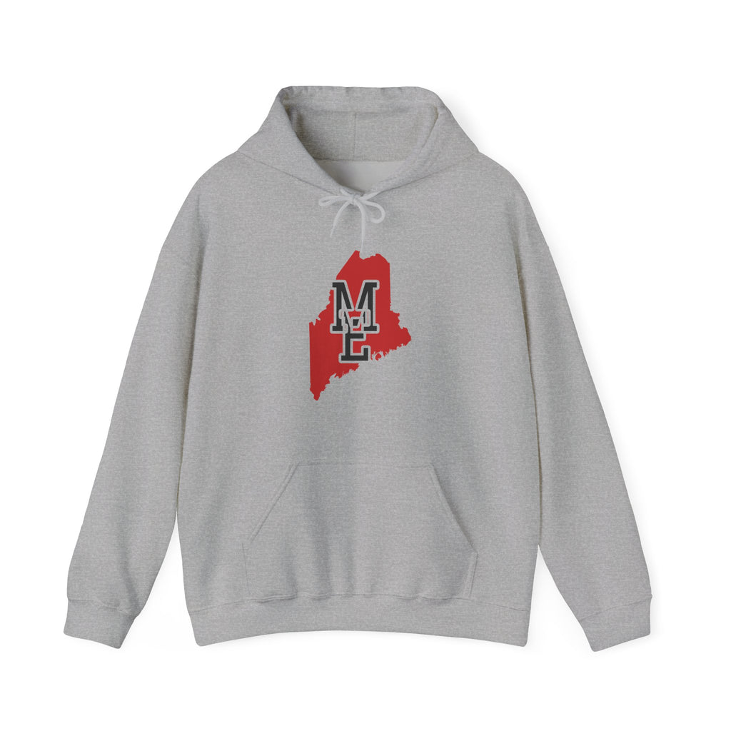 Maine Varsity Monogram Map Hoodie