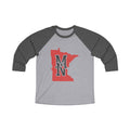 Minnesota Varsity Monogram Map Raglan 3/4 Sleeve Tee