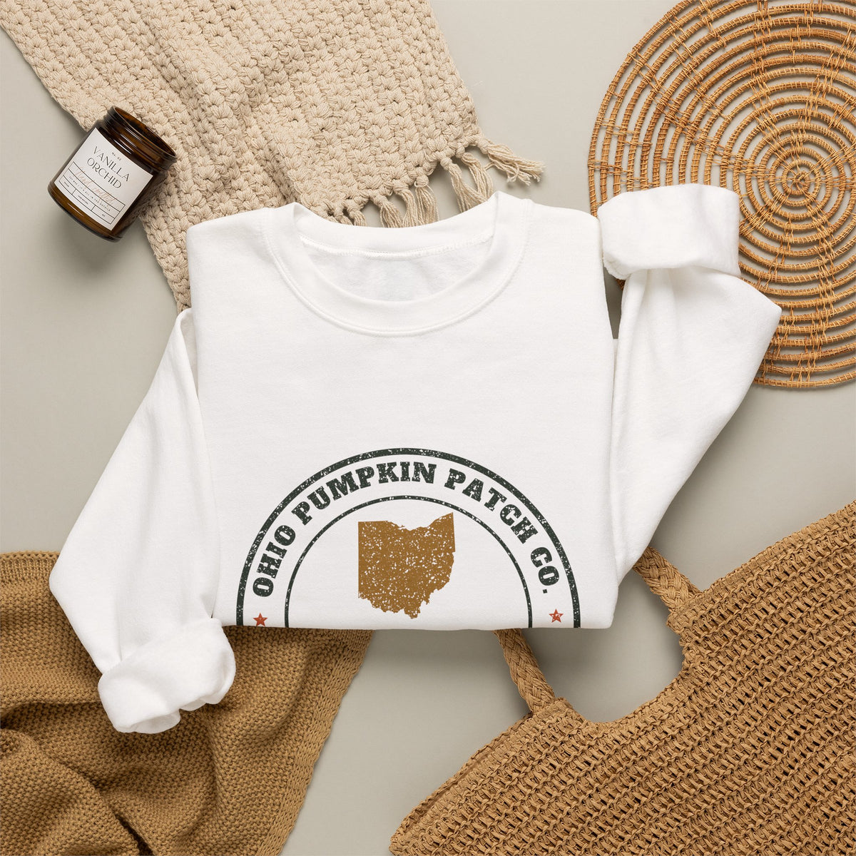 Ohio Pumpkin Patch Co. Badge Crewneck Sweatshirt