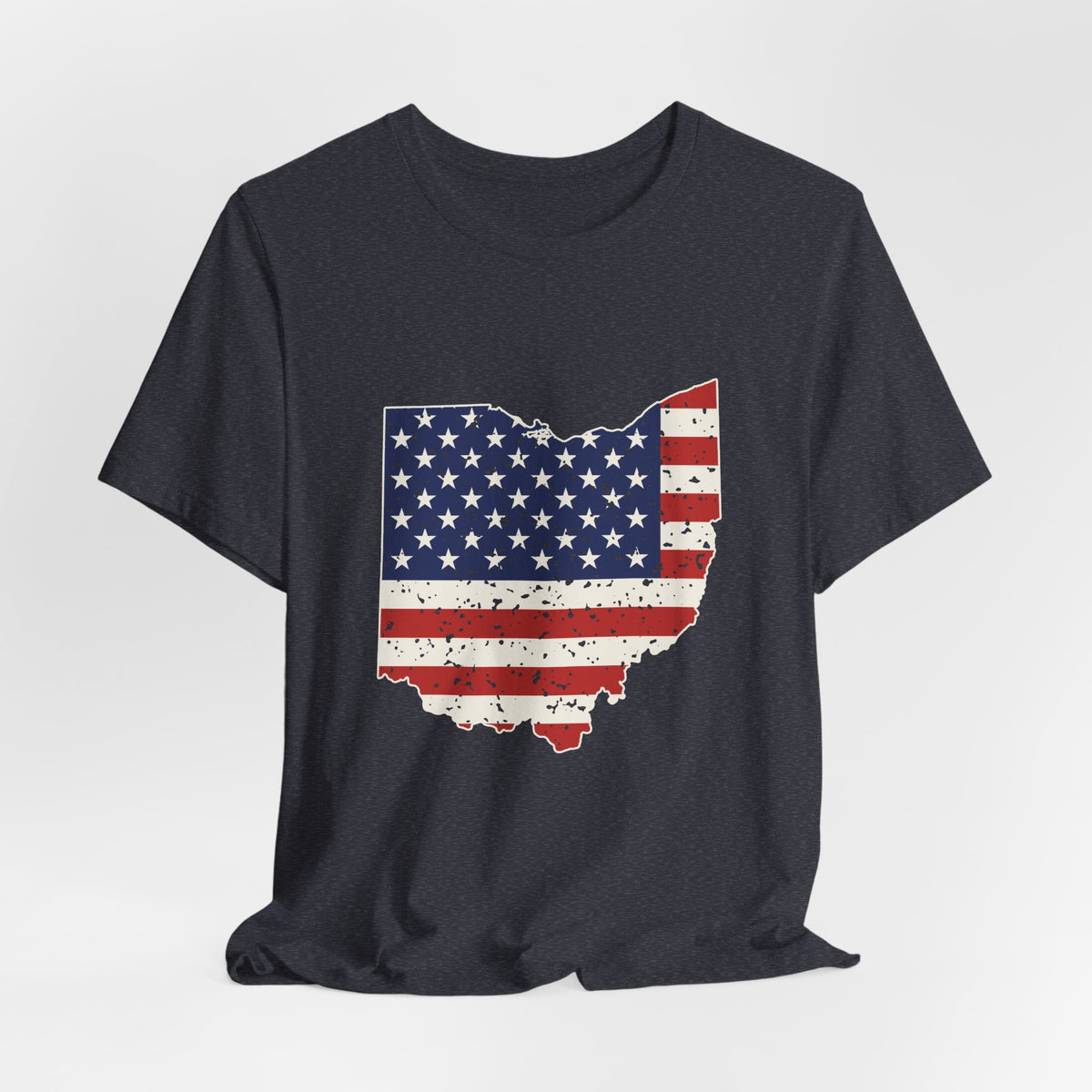 Ohio American Flag Map T-Shirt