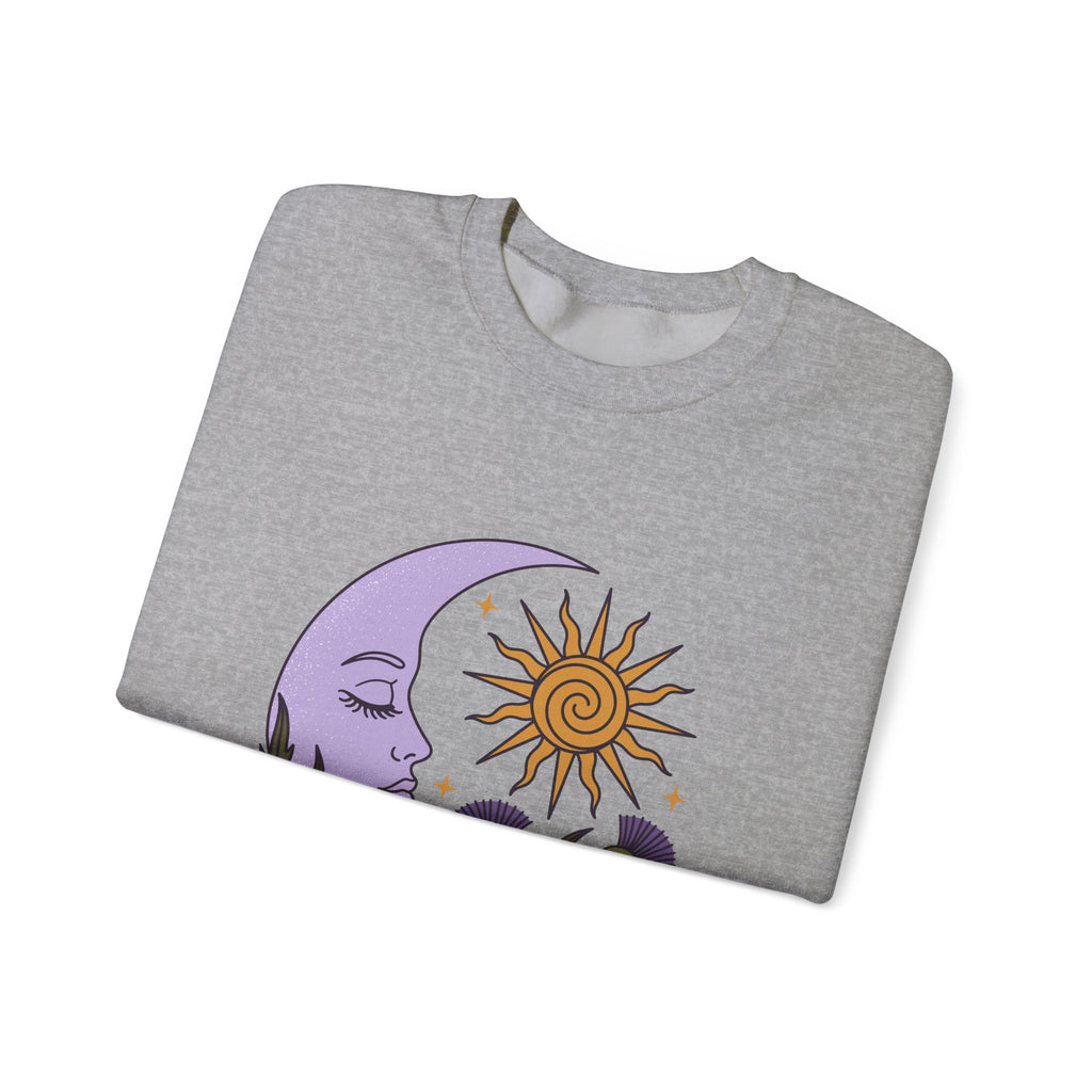 Thistle Moon Celestial Sun and Stars Crewneck Sweatshirt