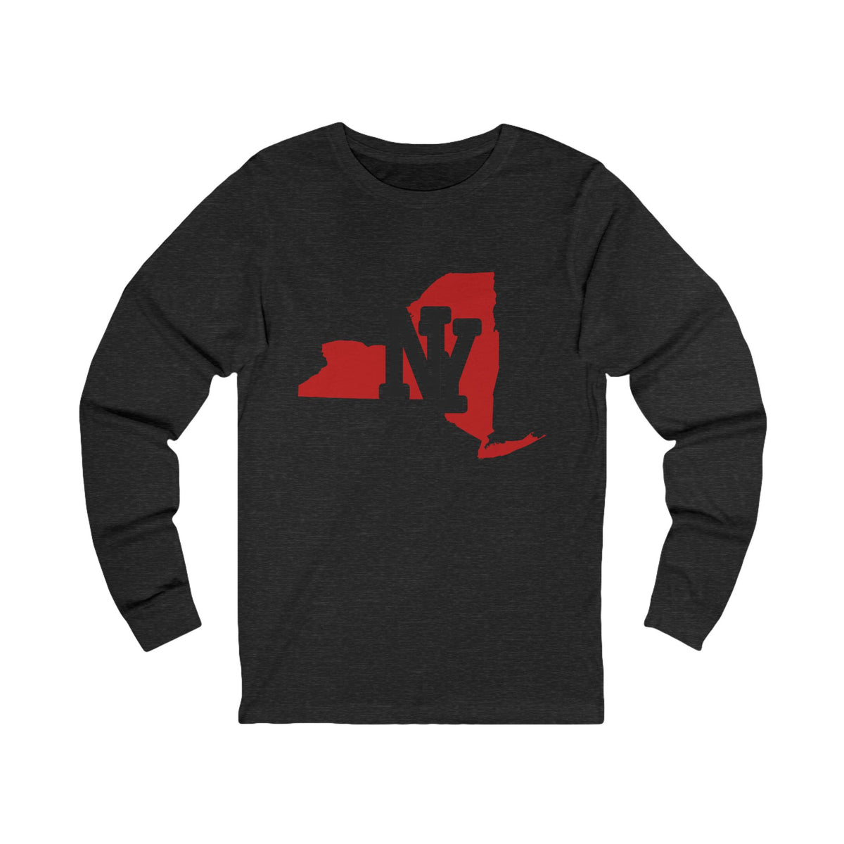New York Varsity Monogram Map Long Sleeve Tee