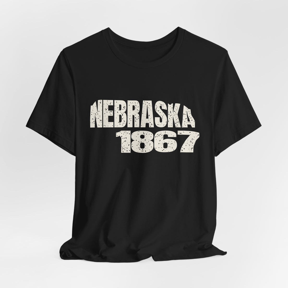 Nebraska Vintage Letters Map T-Shirt