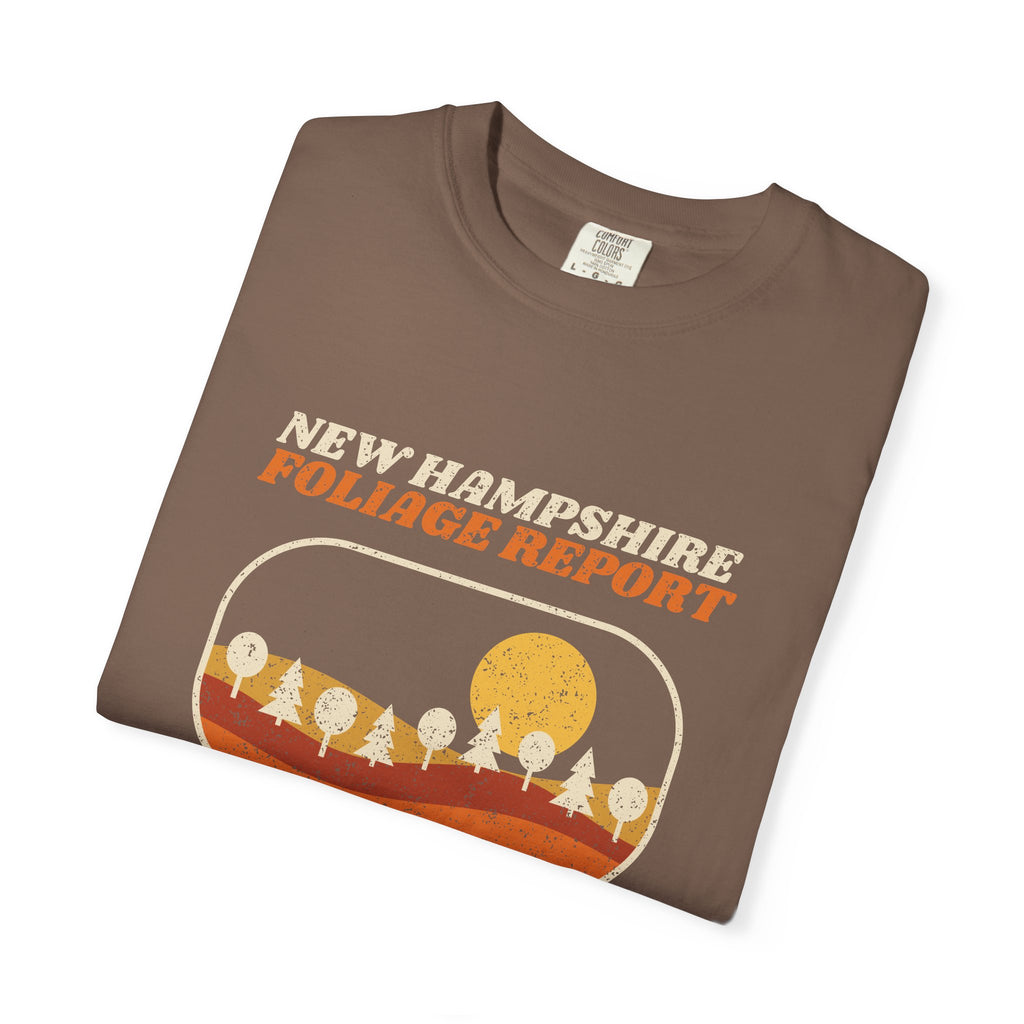 New Hampshire Foliage Report Retro Landscape T-Shirt