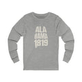 Alabama Vintage Letters Map Long Sleeve Tee