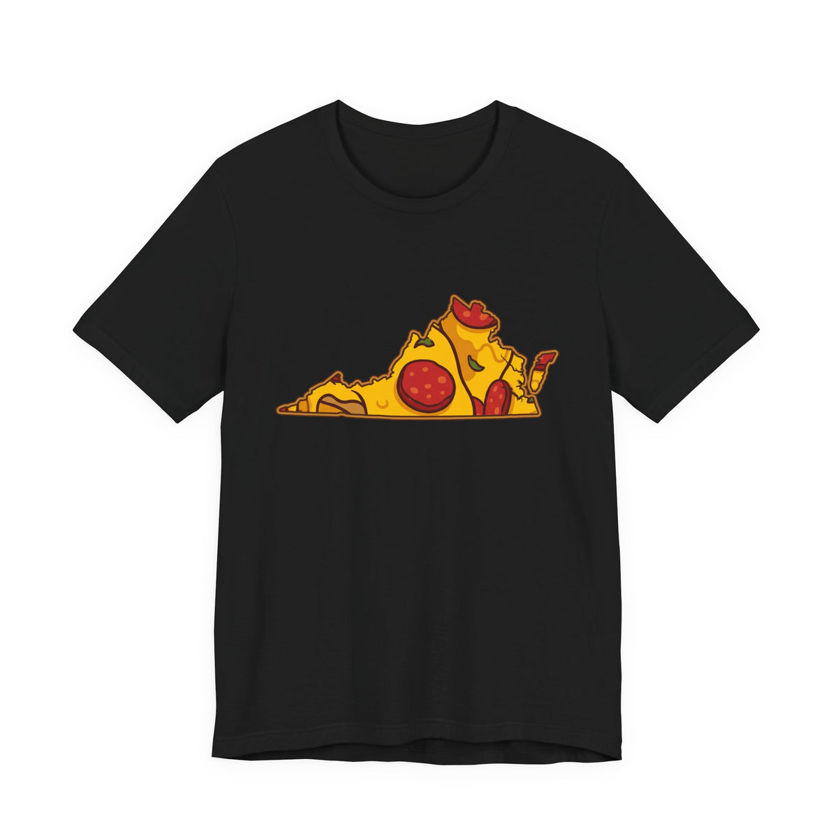 Virginia Pizza Map T-Shirt