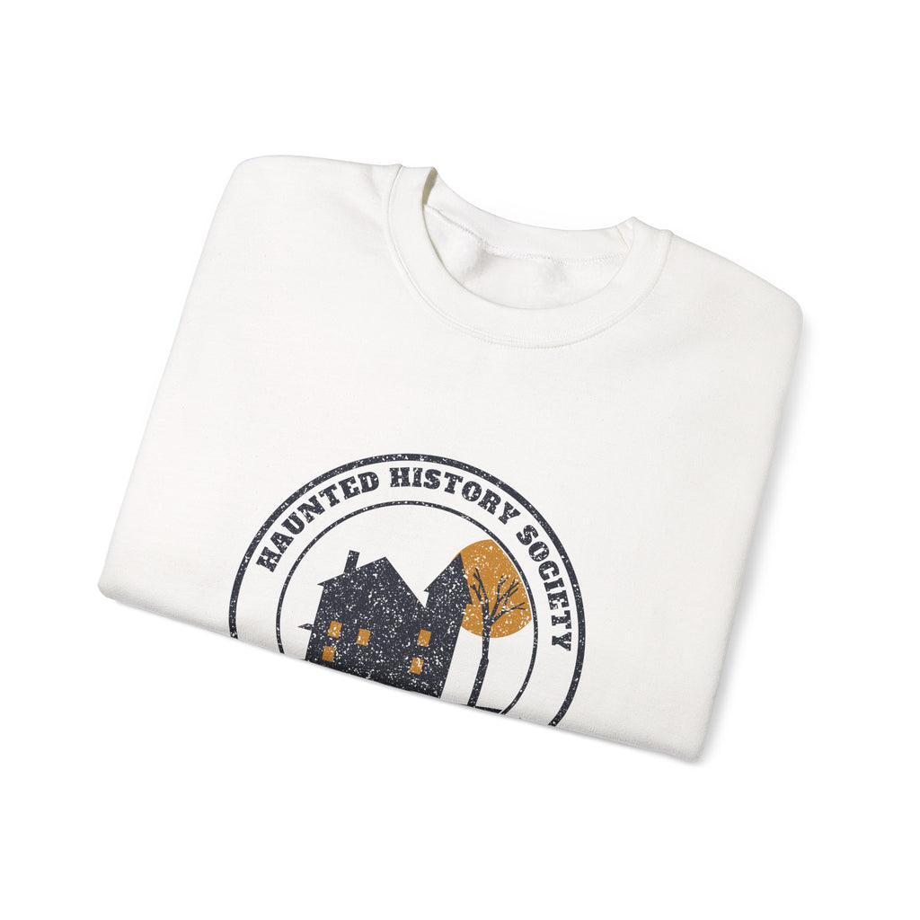 Saugatuck Michigan Haunted History Society Seal Crewneck Sweatshirt