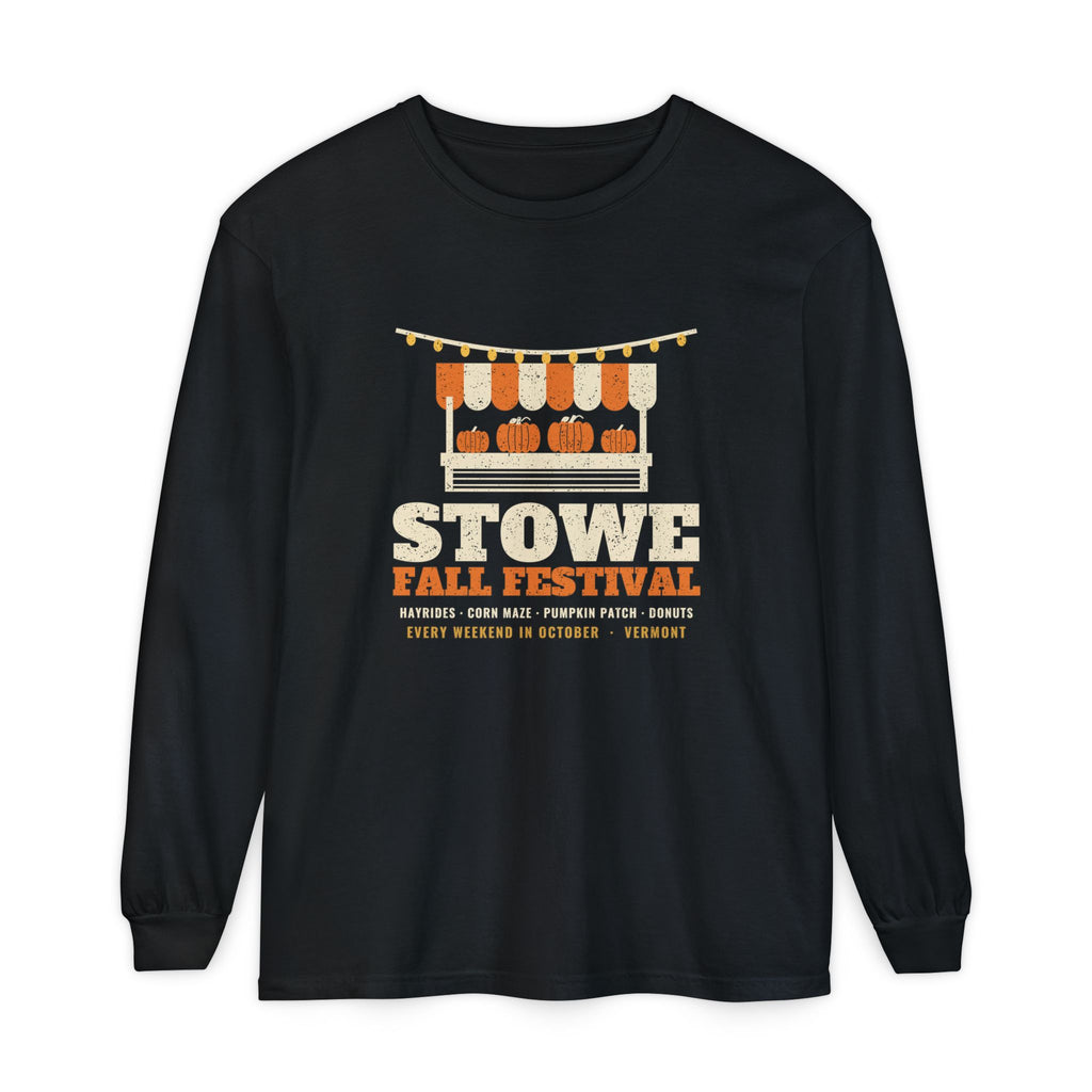 Stowe Vermont Fall Festival Farm Stand Long Sleeve Tee
