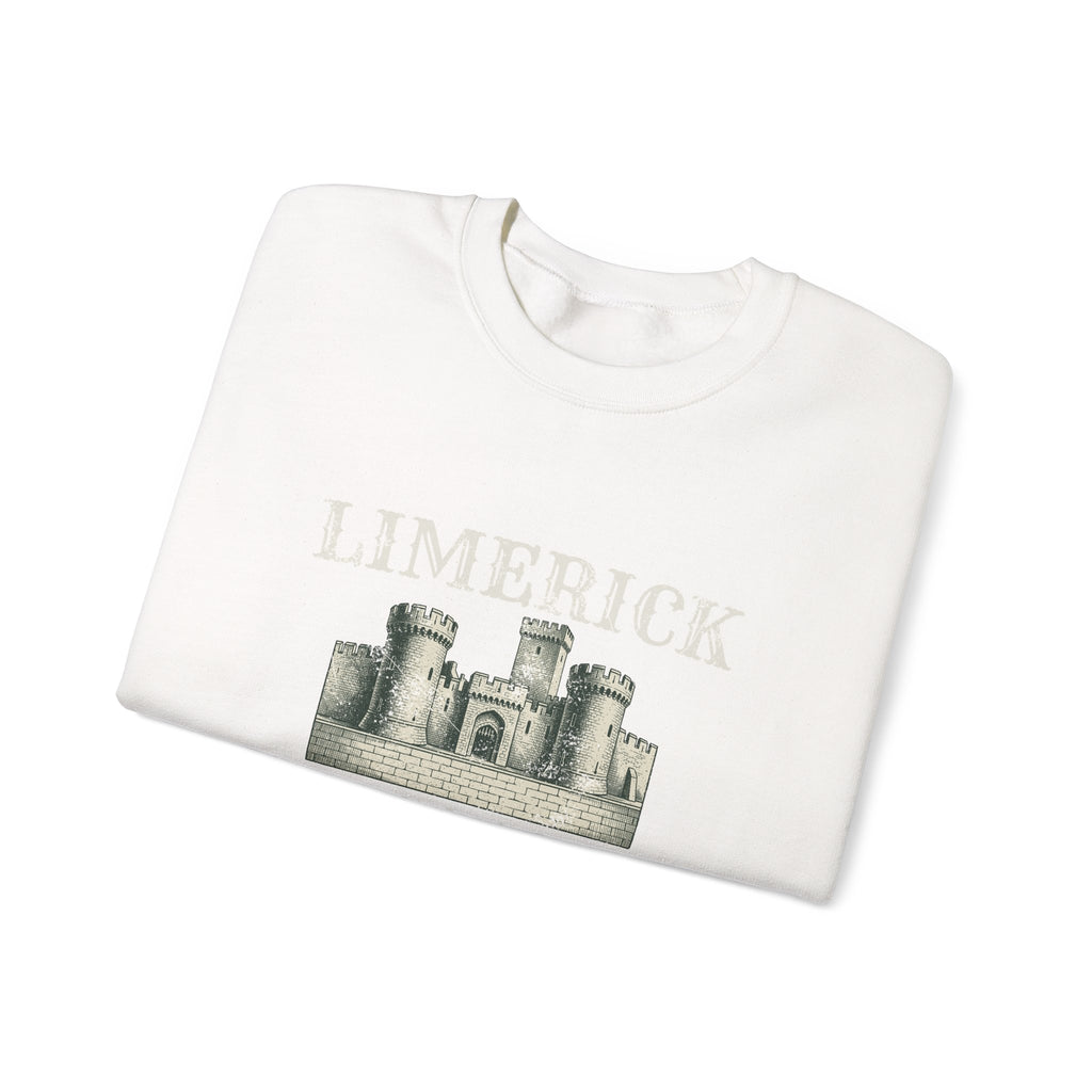 Limerick Ireland Est 812 Vintage Castle Crewneck Sweatshirt