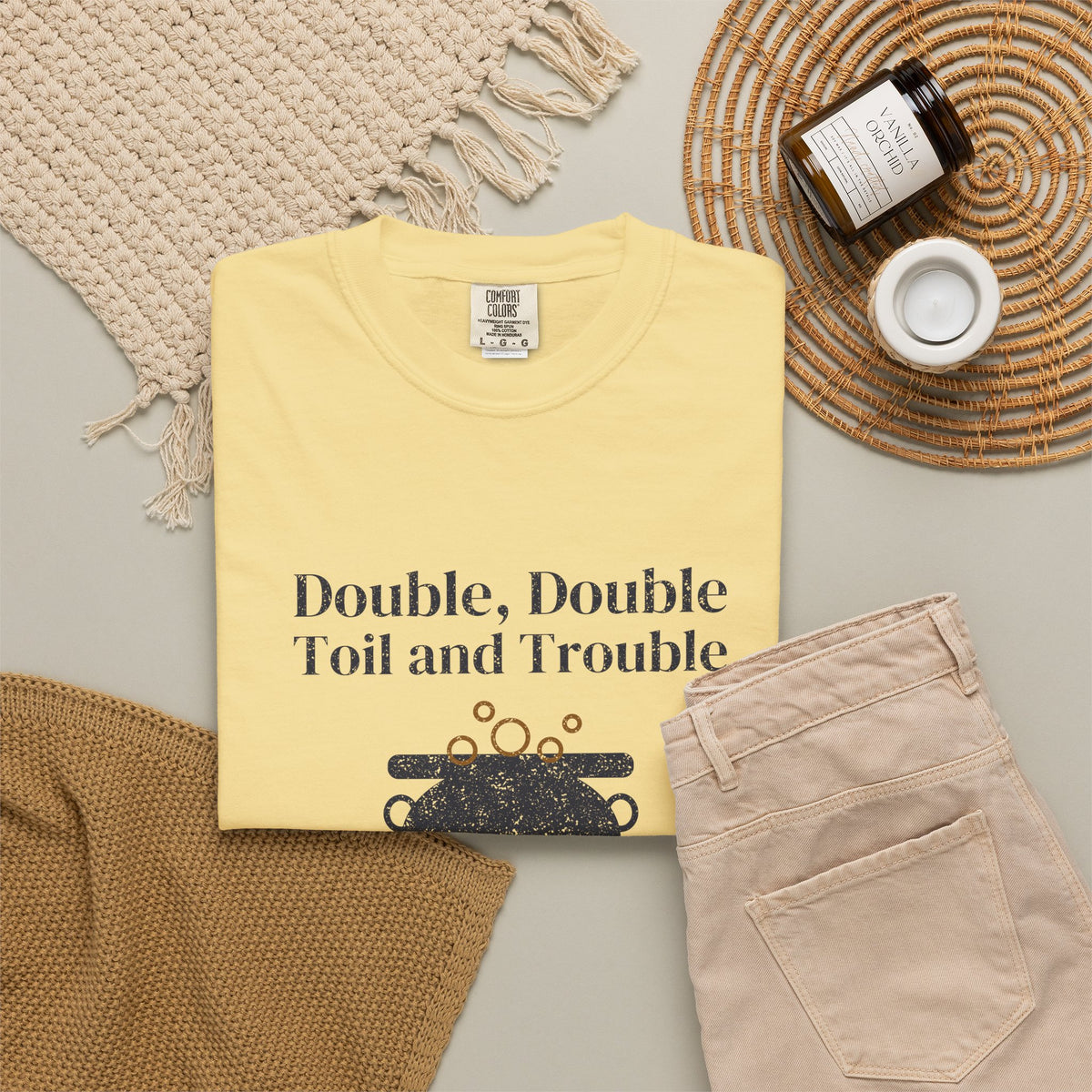 Double Double Toil and Trouble Cauldron T-Shirt