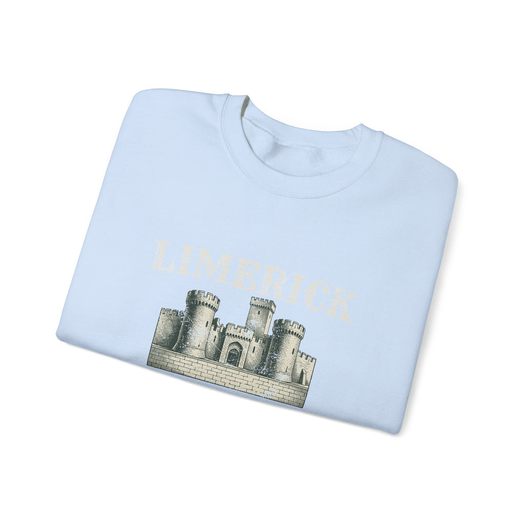 Limerick Ireland Est 812 Vintage Castle Crewneck Sweatshirt