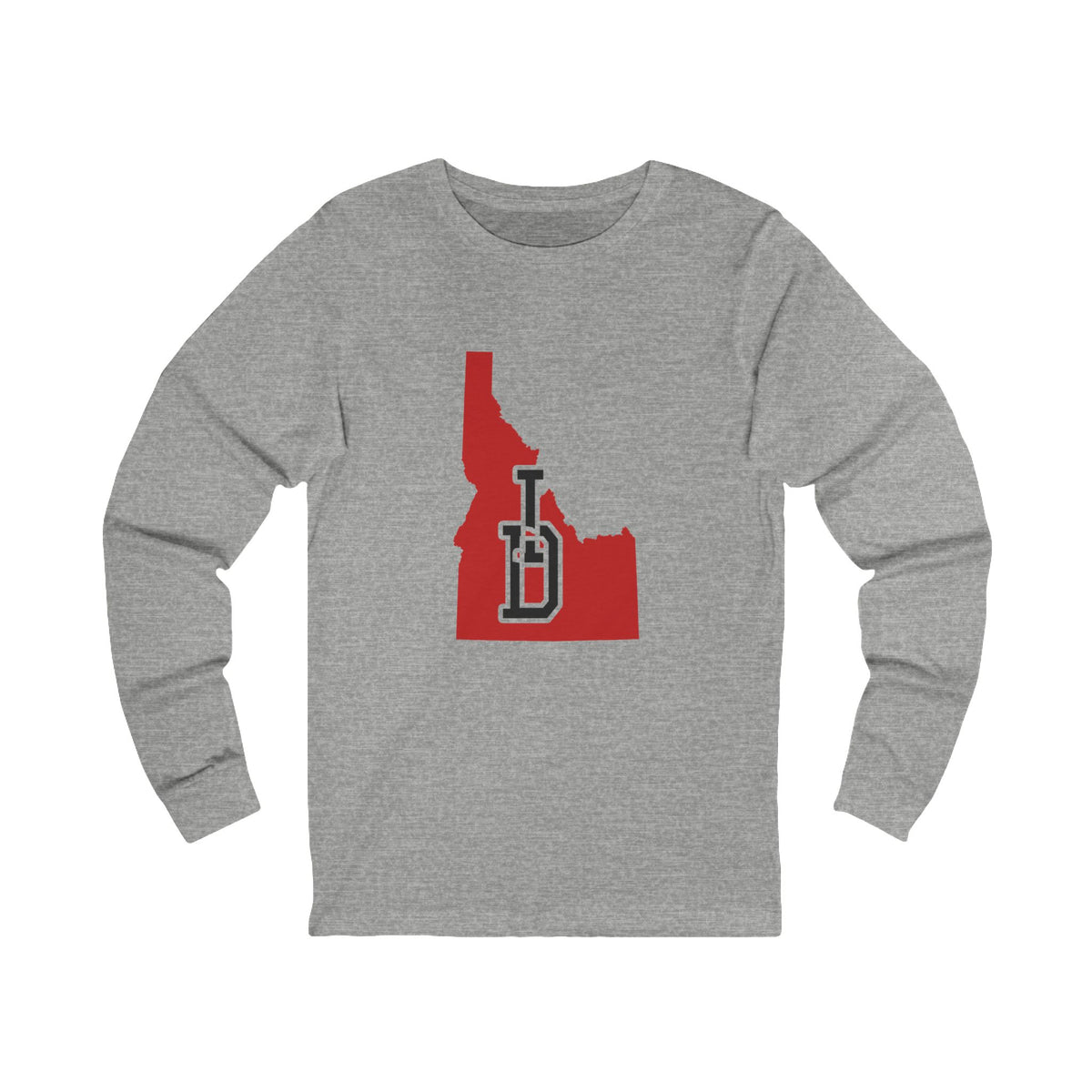 Idaho Varsity Monogram Map Long Sleeve Tee