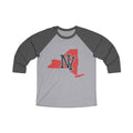 New York Varsity Monogram Map Raglan 3/4 Sleeve Tee