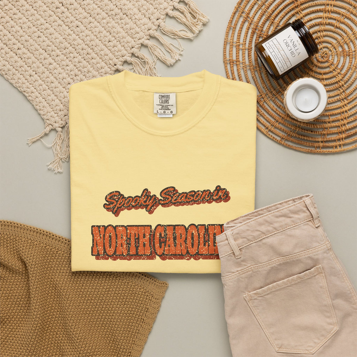 Spooky Season in North Carolina Vintage Postcard T-Shirt