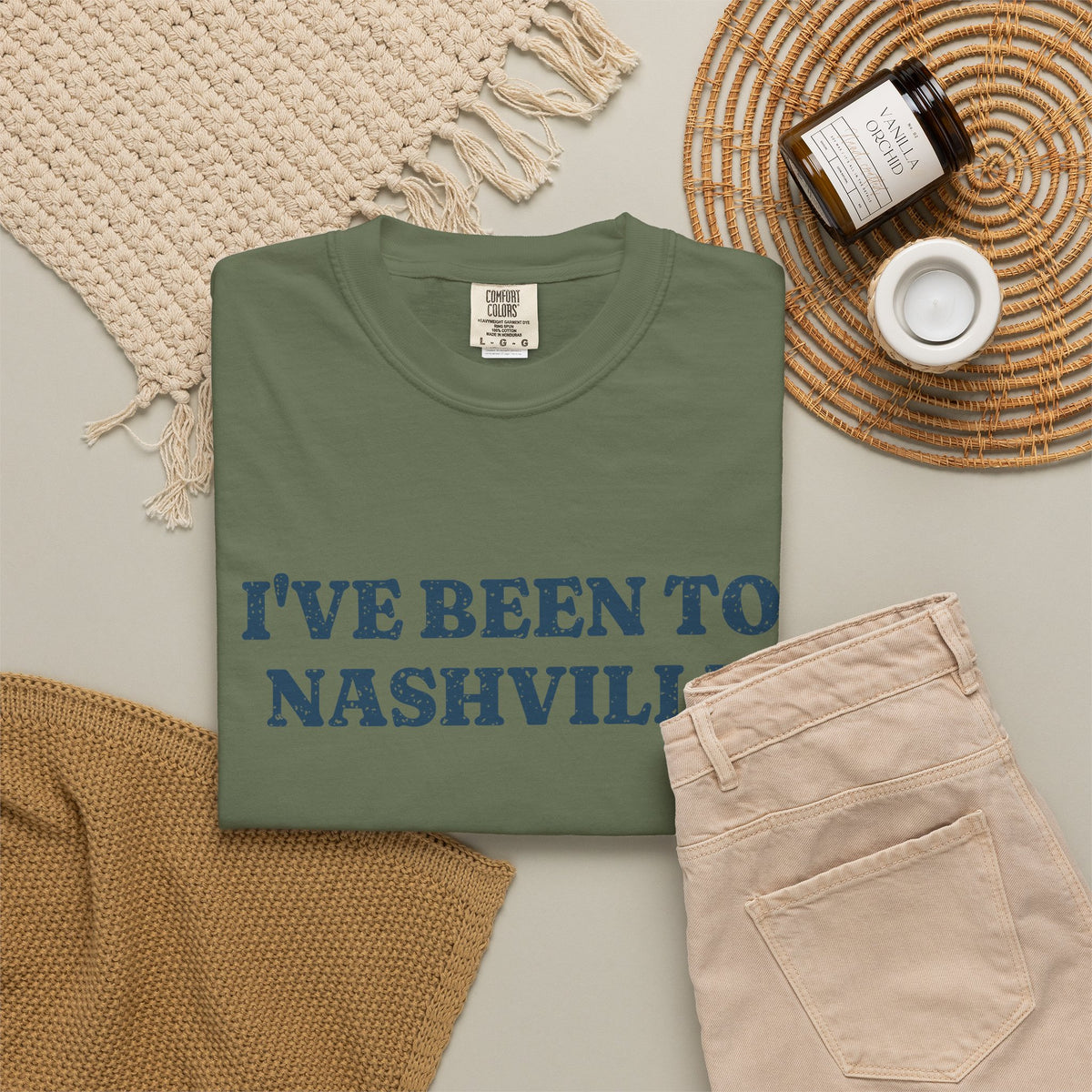 I've Been to Nashville Vintage Travel Souvenir T-Shirt