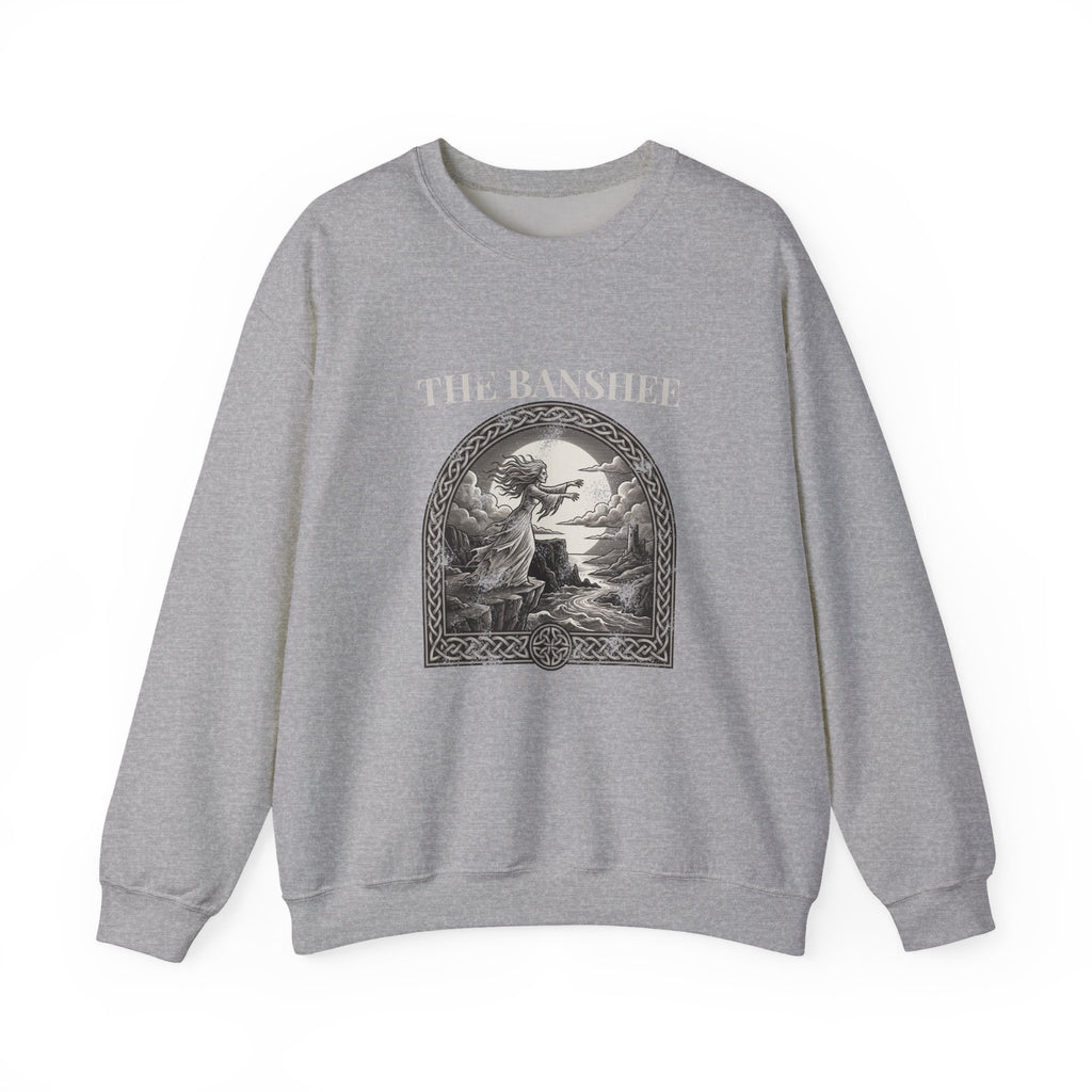 The Banshee Bean Sí Irish Folklore Engraving Crewneck Sweatshirt