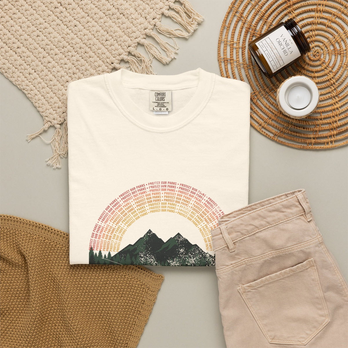 Protect Our Parks Retro Sunset Mountains T-Shirt