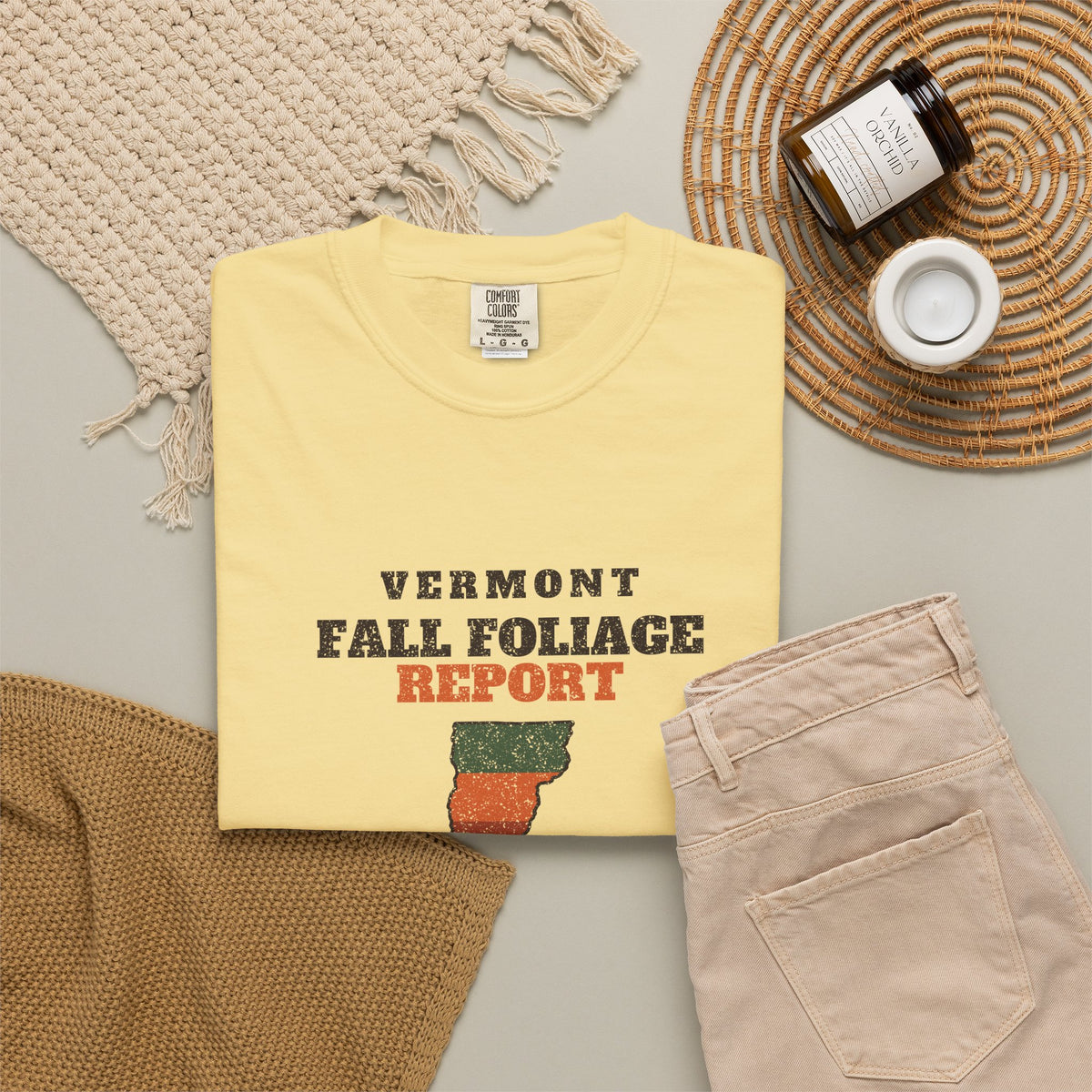Vermont Fall Foliage Report Map T-Shirt