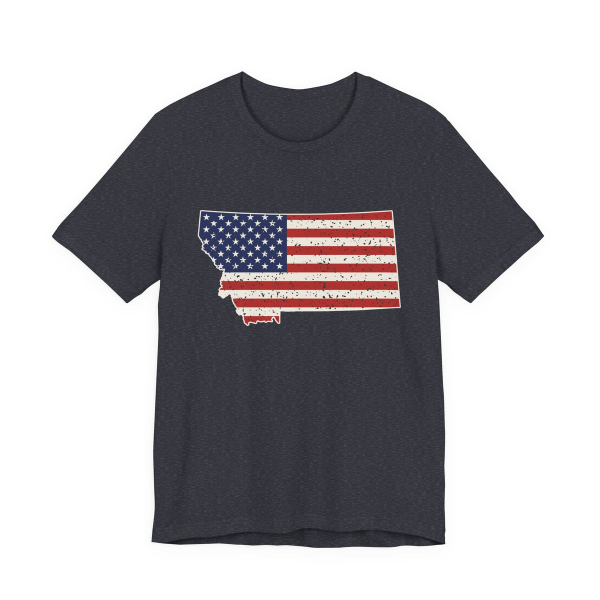 Montana American Flag Map T-Shirt