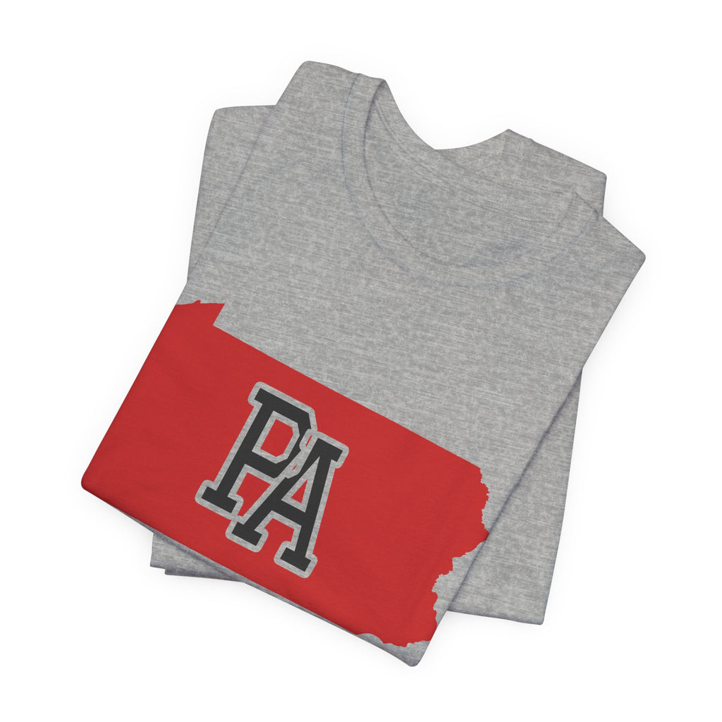 Pennsylvania Varsity Monogram Map T-Shirt