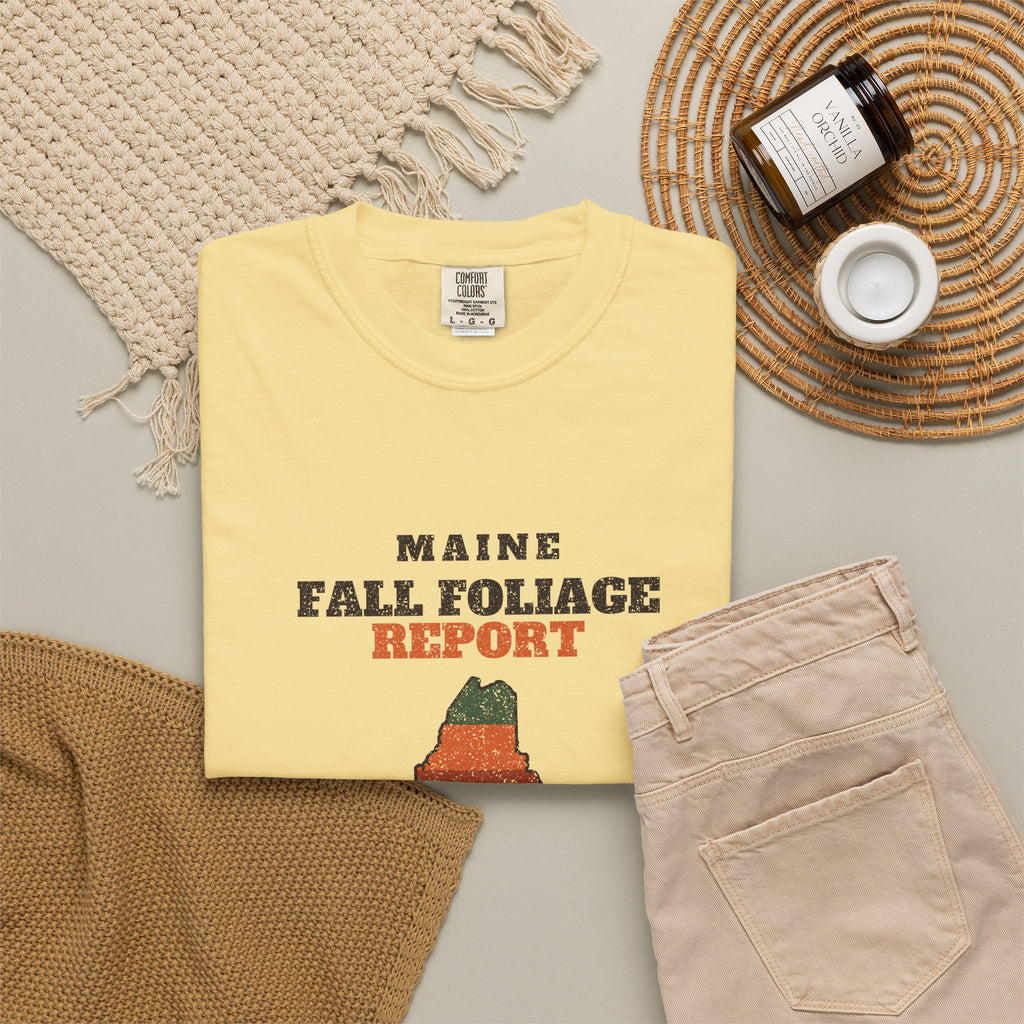 Maine Fall Foliage Report Map T-Shirt
