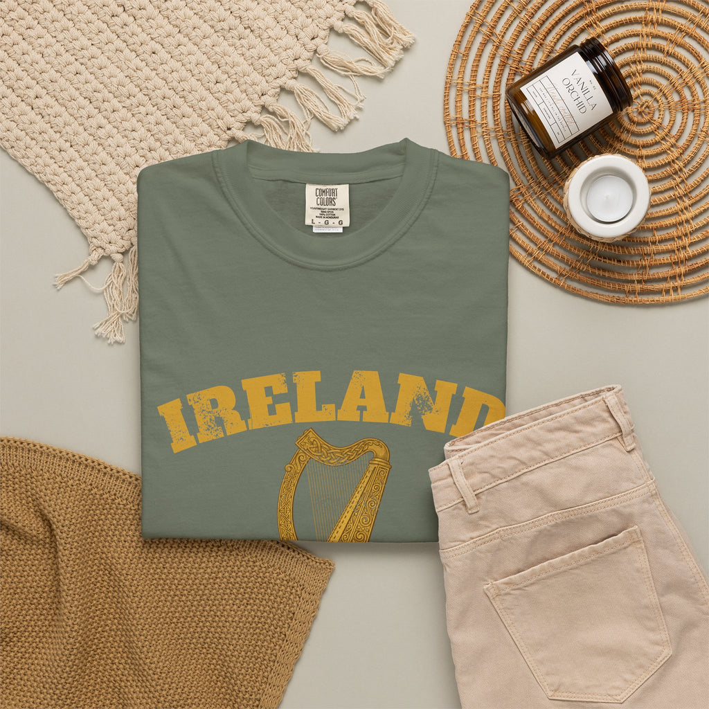 Ireland Vintage Celtic Harp Knotwork T-Shirt