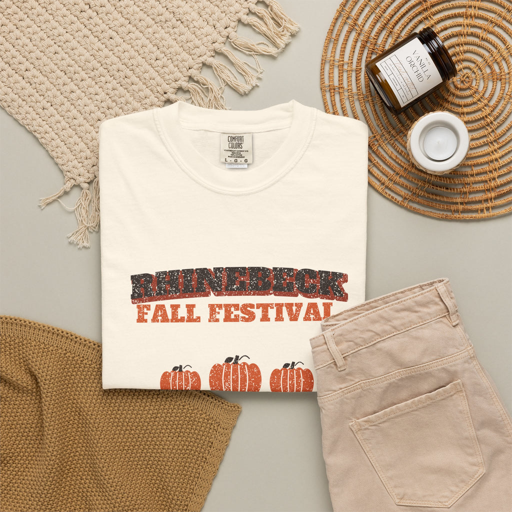 Rhinebeck New York Fall Festival Hay Wagon T-Shirt